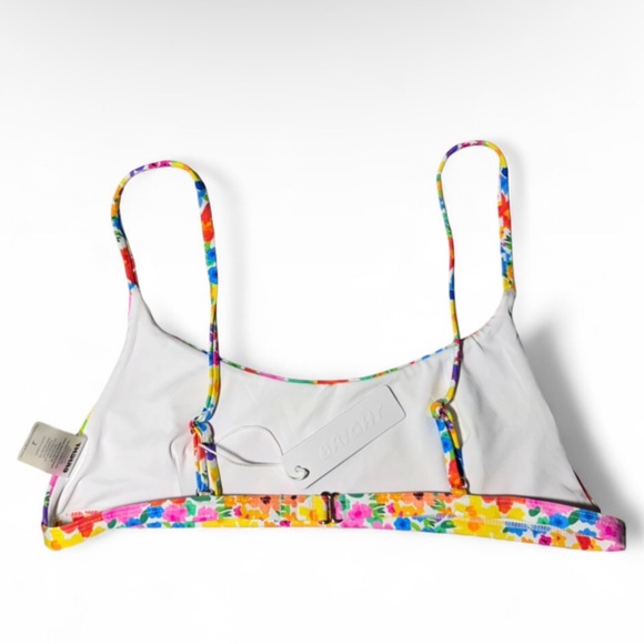 NWT Bright Swimwear multicoloured floral bikini top 🪷 - Picture 3 of 6